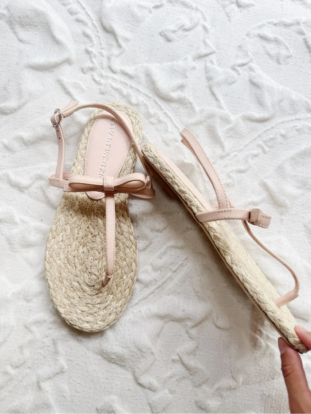Stuart Weitzman Felicity Slingback Espadrille Sandal Size 6.5
